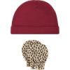 imageHudson Baby Unisex Baby Cotton Cap and Scratch Mitten SetAutumn Rose
