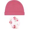 imageHudson Baby Unisex Baby Cotton Cap and Scratch Mitten SetBlush Rose Leopard