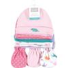 imageHudson Baby Unisex Baby Cotton Cap and Scratch Mitten SetCuteasaurus