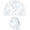 imageHudson Baby Unisex Baby Cotton Cap and Scratch Mitten SetDamask