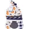 imageHudson Baby Unisex Baby Cotton Cap and Scratch Mitten SetForest
