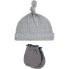 imageHudson Baby Unisex Baby Cotton Cap and Scratch Mitten SetHandsome