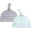 imageHudson Baby Unisex Baby Cotton Cap and Scratch Mitten SetModern Elephant