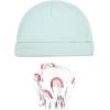 imageHudson Baby Unisex Baby Cotton Cap and Scratch Mitten SetModern Rainbow