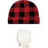 imageHudson Baby Unisex Baby Cotton Cap and Scratch Mitten SetMoose