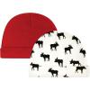 imageHudson Baby Unisex Baby Cotton Cap and Scratch Mitten SetMoose