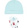 imageHudson Baby Unisex Baby Cotton Cap and Scratch Mitten SetOcean Friends