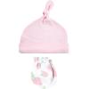 imageHudson Baby Unisex Baby Cotton Cap and Scratch Mitten SetRose