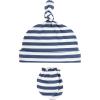 imageHudson Baby Unisex Baby Cotton Cap and Scratch Mitten SetSail the Sea