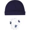 imageHudson Baby Unisex Baby Cotton Cap and Scratch Mitten SetSpace
