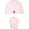 imageHudson Baby Unisex Baby Cotton Cap and Scratch Mitten SetStrawberry