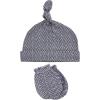 imageHudson Baby Unisex Baby Cotton Cap and Scratch Mitten SetVintage Little Man