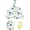 imageHudson Baby babygirls Caps Mittens and Socks SetDinosaur