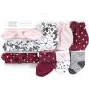 imageHudson Baby babygirls Caps Mittens and Socks SetRetro Floral