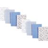 imageHudson Baby Cotton Poly Flannel Burp Cloths Multipack Mustache Hat 8Pack One SizeAirplane 8pack