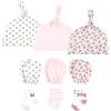 imageHudson Baby Unisex Baby Caps Mittens and Socks Set 06 MonthsWild Rose Modern Floral