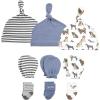 imageHudson Baby babygirls Caps Mittens and Socks SetDog