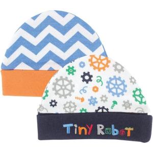 imageHudson Baby 3Pack CapsRobot