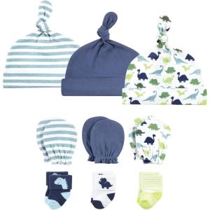 imageHudson Baby babygirls Caps Mittens and Socks SetDinosaur