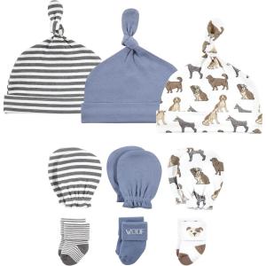 imageHudson Baby babygirls Caps Mittens and Socks SetDog