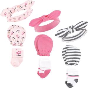 imageHudson Baby babygirls Caps Mittens and Socks SetFairytale
