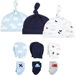 imageHudson Baby babygirls Caps Mittens and Socks SetTransportation