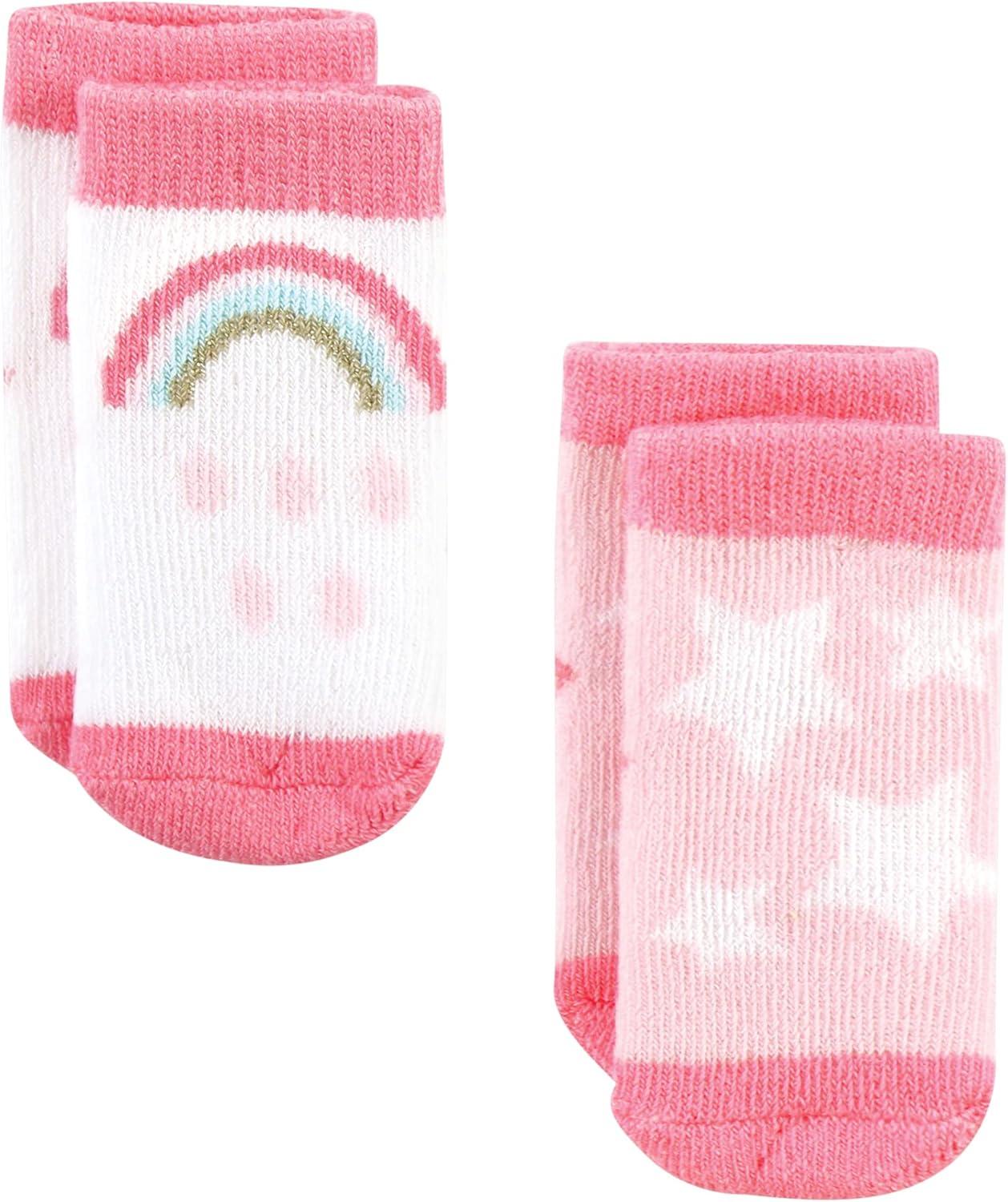 imageHudson Baby Baby Girls Cotton Rich Newborn and Terry SocksMulticolor Unicorn