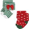 imageHudson Baby Baby Girls Cotton Rich Newborn and Terry Socks12 Days of Christmas Girl