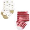 imageHudson Baby Baby Girls Cotton Rich Newborn and Terry Socks12 Days of Christmas Girl