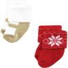 imageHudson Baby Baby Girls Cotton Rich Newborn and Terry Socks12 Days of Christmas Girl