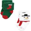 imageHudson Baby Baby Girls Cotton Rich Newborn and Terry Socks12 Days of Christmas Santa
