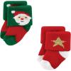imageHudson Baby Baby Girls Cotton Rich Newborn and Terry Socks12 Days of Christmas Santa