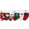 imageHudson Baby Baby Girls Cotton Rich Newborn and Terry Socks12 Days of Christmas Santa