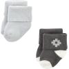 imageHudson Baby Baby Girls Cotton Rich Newborn and Terry SocksAztec 12pack