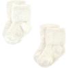 imageHudson Baby Baby Girls Cotton Rich Newborn and Terry SocksBeige Stripe 8 Pack