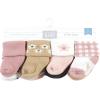 imageHudson Baby Baby Girls Cotton Rich Newborn and Terry SocksBlush Flower