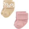 imageHudson Baby Baby Girls Cotton Rich Newborn and Terry SocksBlush Flower