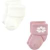 imageHudson Baby Baby Girls Cotton Rich Newborn and Terry SocksBlush Heart