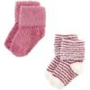 imageHudson Baby Baby Girls Cotton Rich Newborn and Terry SocksBlush Pink Stripe