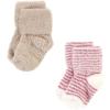 imageHudson Baby Baby Girls Cotton Rich Newborn and Terry SocksBlush Pink Stripe