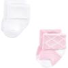 imageHudson Baby Baby Girls Cotton Rich Newborn and Terry SocksBows 12pack