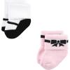 imageHudson Baby Baby Girls Cotton Rich Newborn and Terry SocksBows 12pack