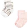 imageHudson Baby Baby Girls Cotton Rich Newborn and Terry SocksBurgundy Heart