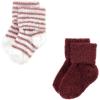 imageHudson Baby Baby Girls Cotton Rich Newborn and Terry SocksBurgundy Heart