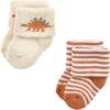 imageHudson Baby Baby Girls Cotton Rich Newborn and Terry SocksDinosaur Explorer