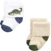 imageHudson Baby Baby Girls Cotton Rich Newborn and Terry SocksDinosaur Explorer