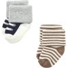 imageHudson Baby Baby Girls Cotton Rich Newborn and Terry SocksFootball