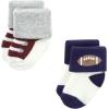 imageHudson Baby Baby Girls Cotton Rich Newborn and Terry SocksFootball