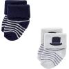 imageHudson Baby Baby Girls Cotton Rich Newborn and Terry SocksGentleman 12pack