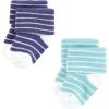 imageHudson Baby Baby Girls Cotton Rich Newborn and Terry SocksGray Whale
